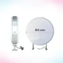 LETRERO LUMINOSO CIRCULAR DE 80 CM PERSONALIZADO.